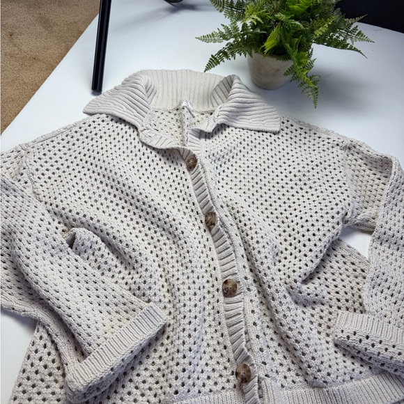 Maurices Cream Button-Up Cardigan - Picture 5 of 8